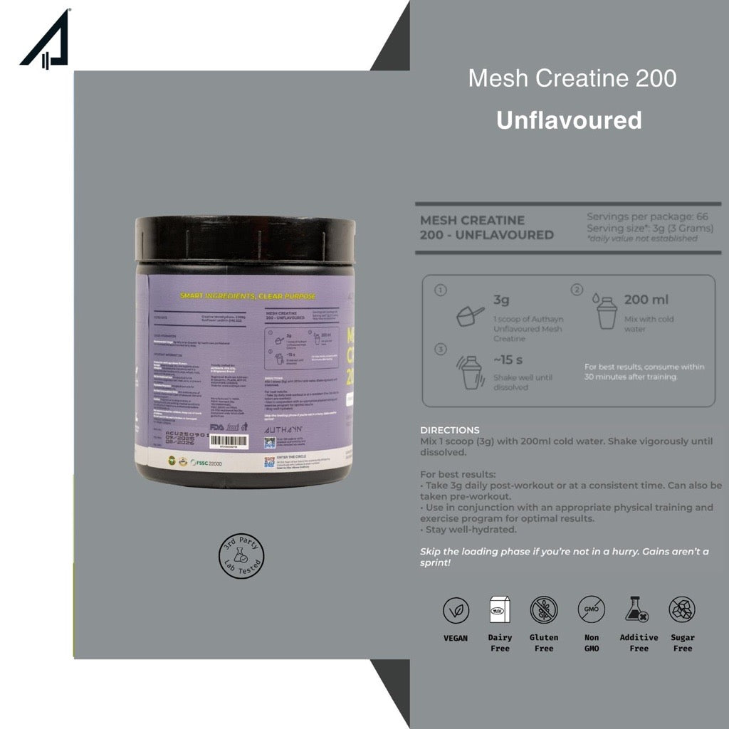 info+unflavoured creatine